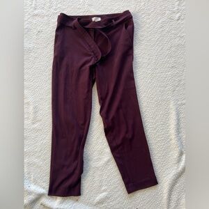 LOFT Deep Burgundy Pants